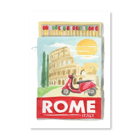 Rome Matchbook Print