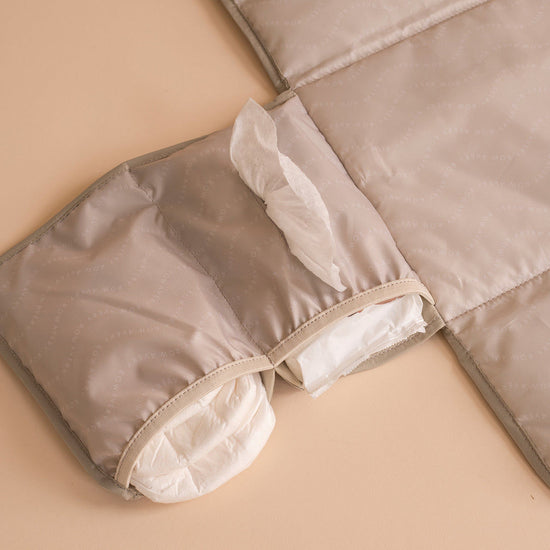 Recycled Nylon Travel Baby Changing Mat - Oyster