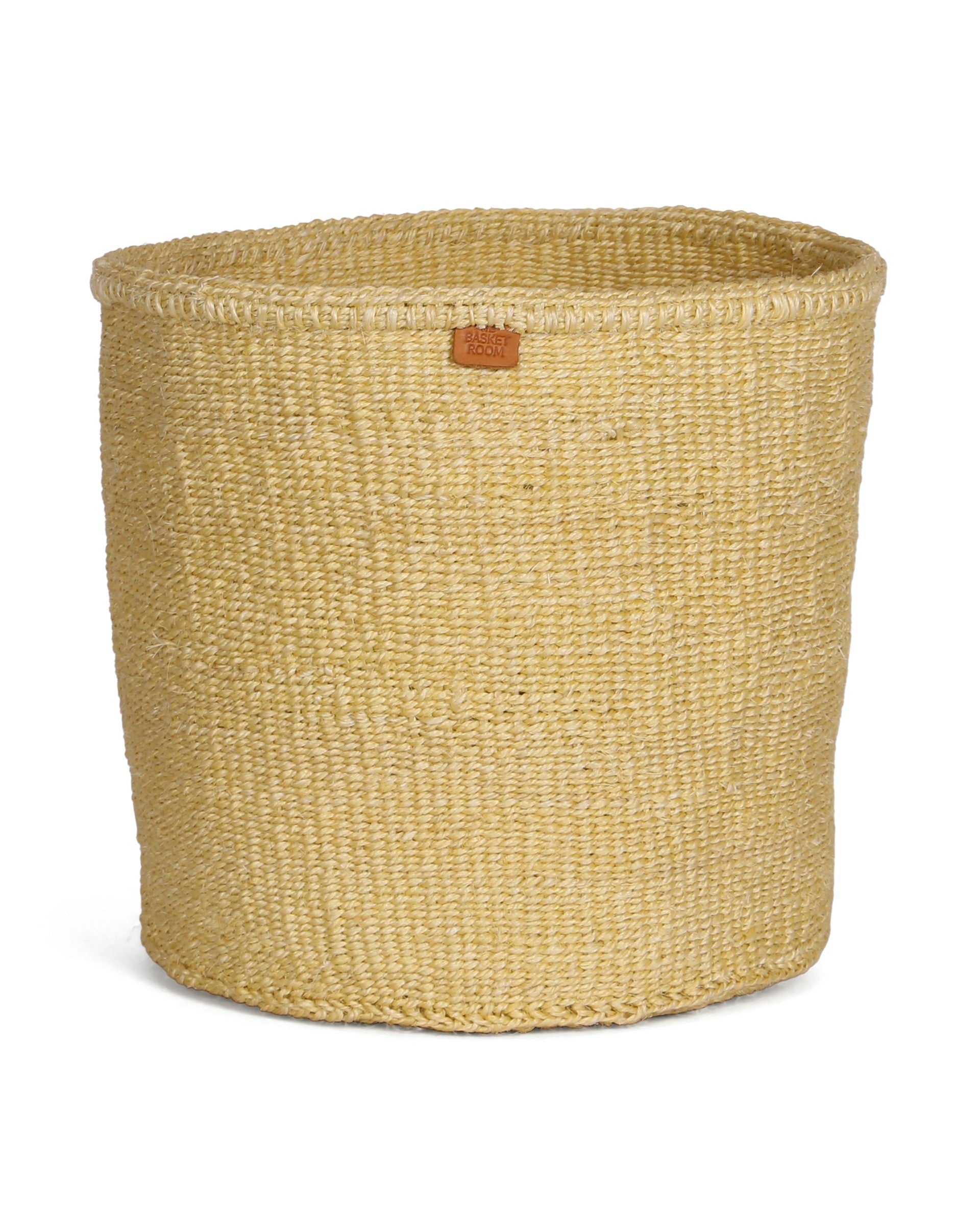 TITO: Butter Yellow Round Sisal Basket