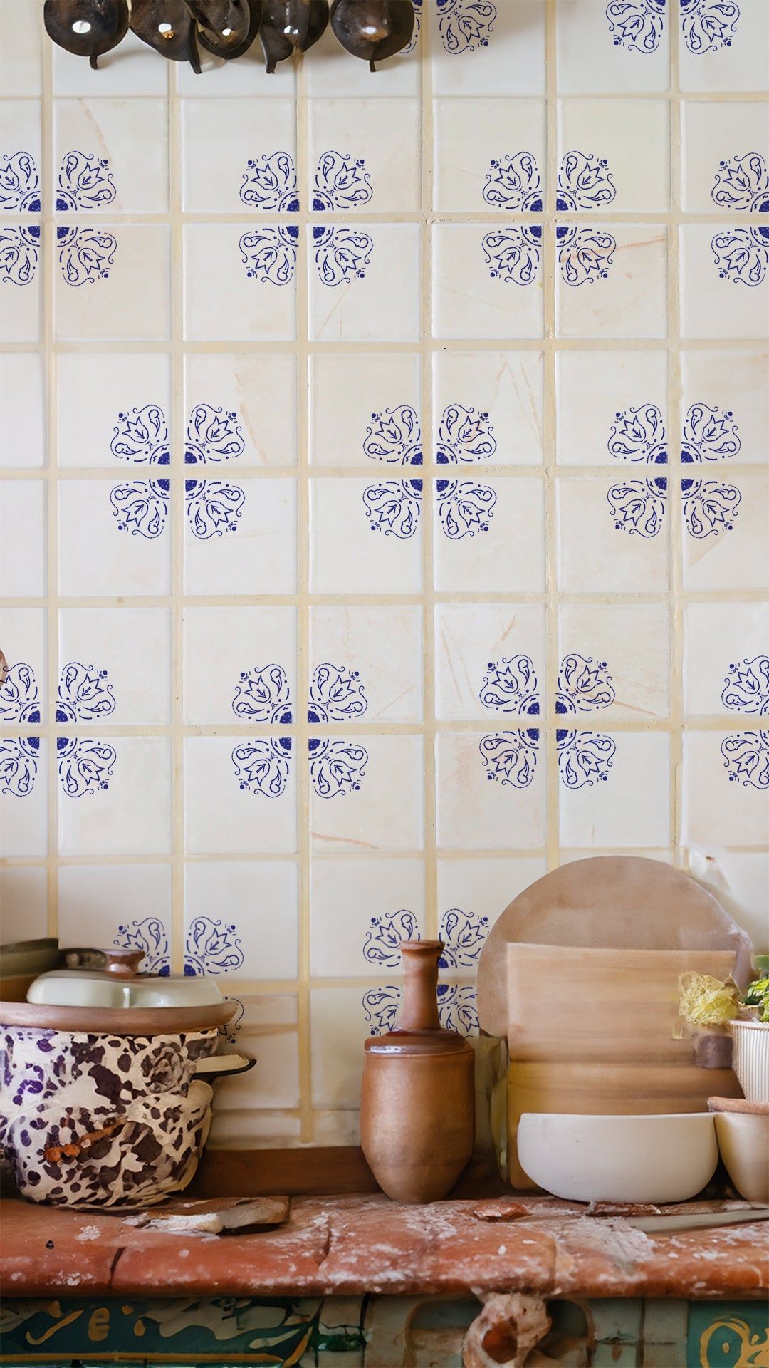 Italian Tiles DIY Plate Sticker Decoration