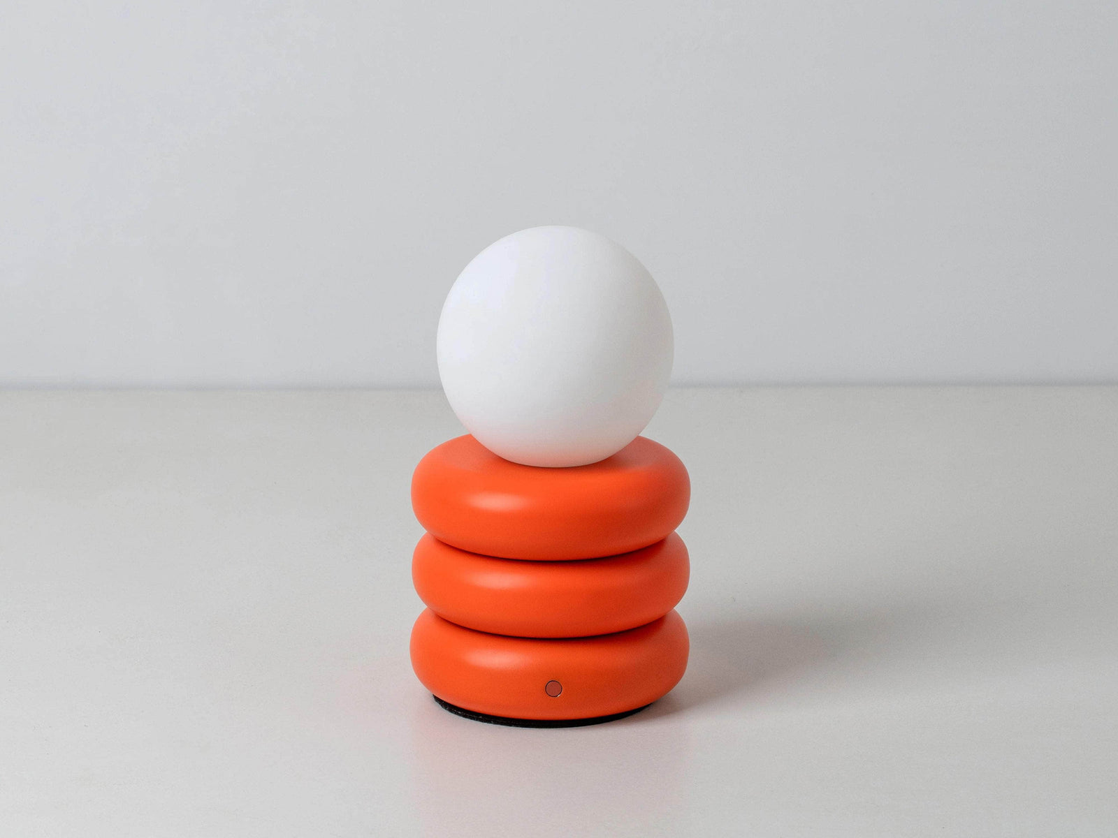 Peel orange cordless table lamp