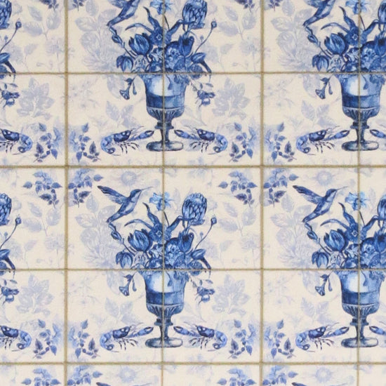 Floral Tile Tea Towel