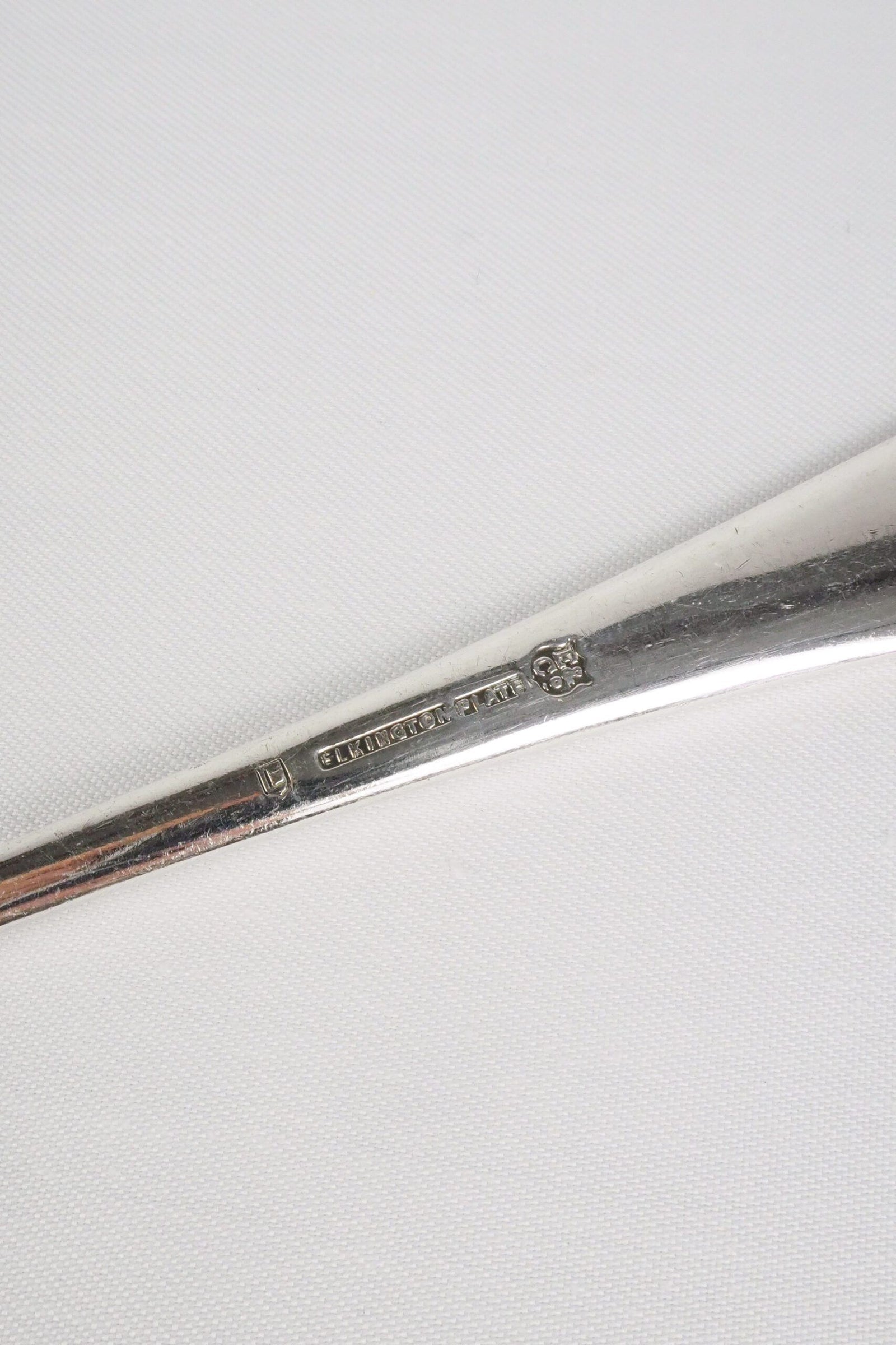 Antique Silver Plate Serving Spoon