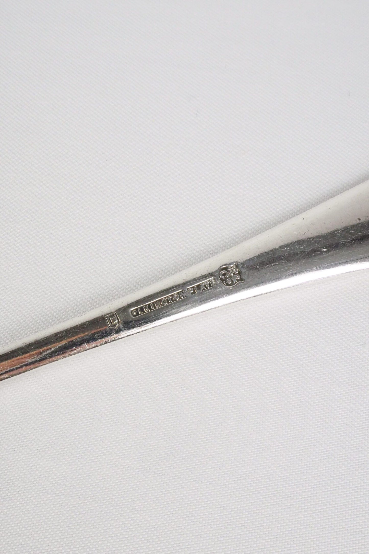 Antique Silver Plate Serving Spoon
