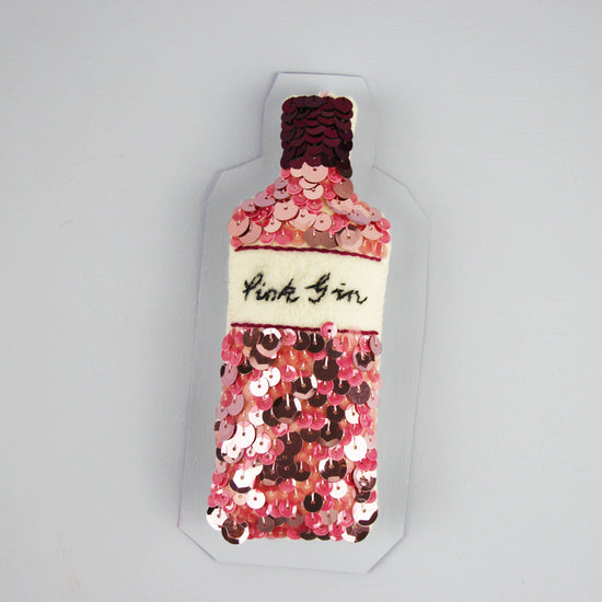 Pretty Pink Gin Sequin Hanging Ornament