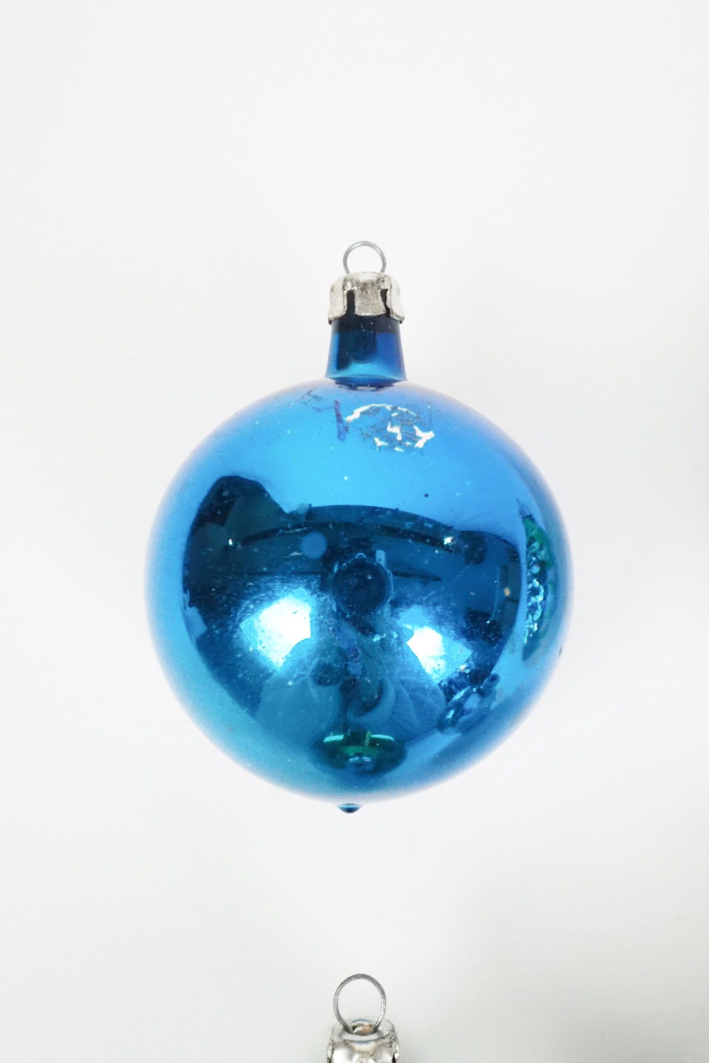 4 Antique Glass Baubles