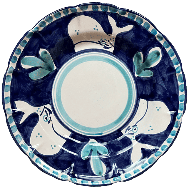 Amalfi Pasta Plate 25cm Blue Whale