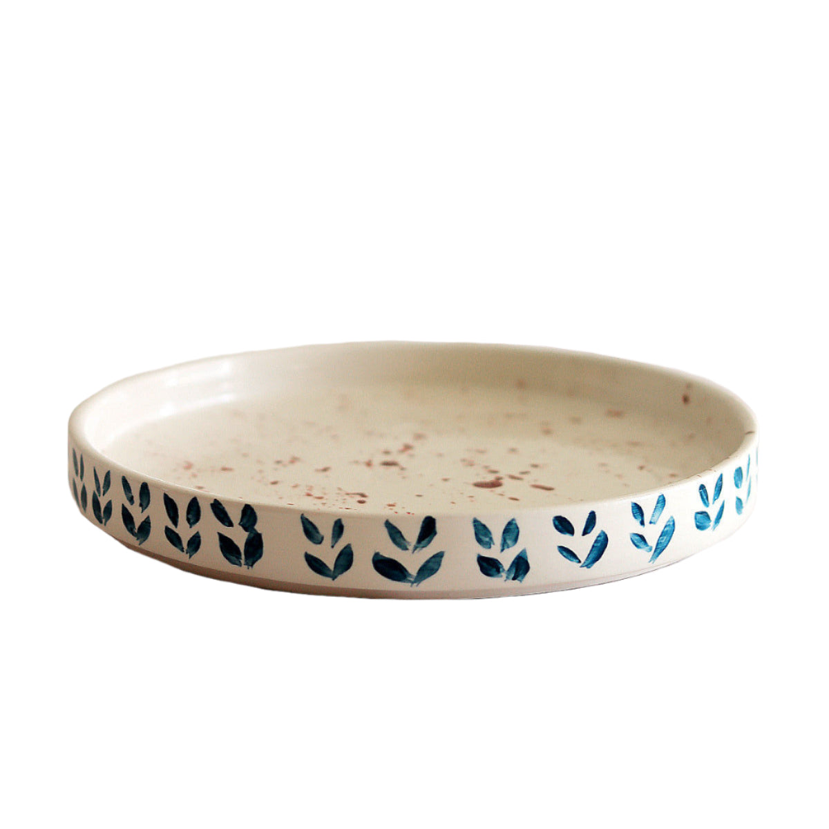 Purple Splash Handmade Ceramic Dessert Plate