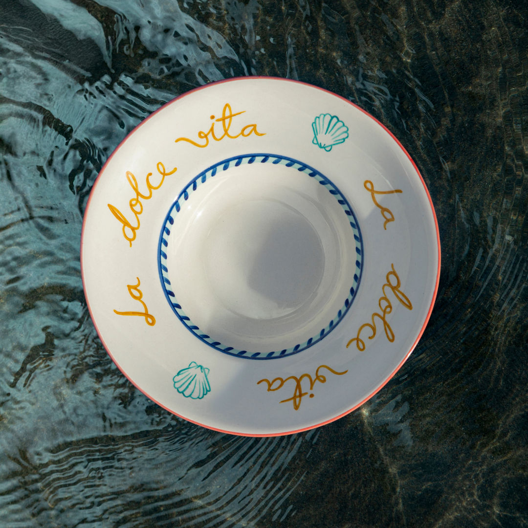 Dolce Vita Pasta Plates Set-Of-Four