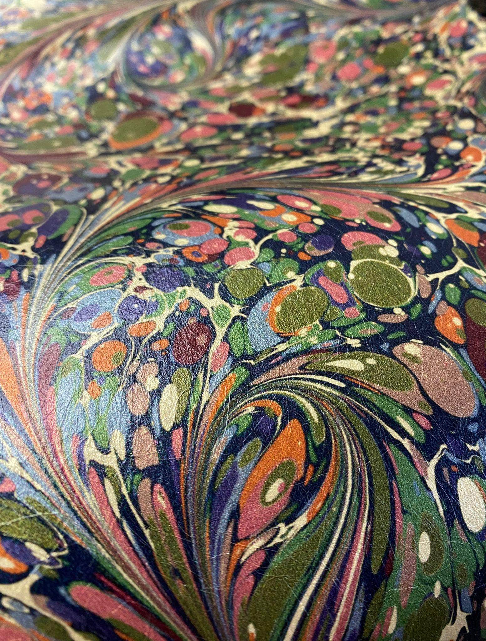 Marbled Wallpaper - 'Dusk' Col: 'Tourmaline'- Mica Coated Non-Woven