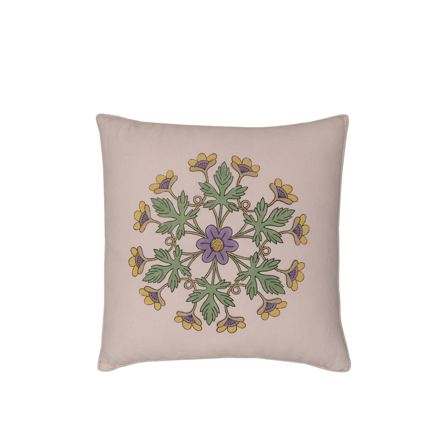 Block Printed Interior Pillow Cover – 20x20 in