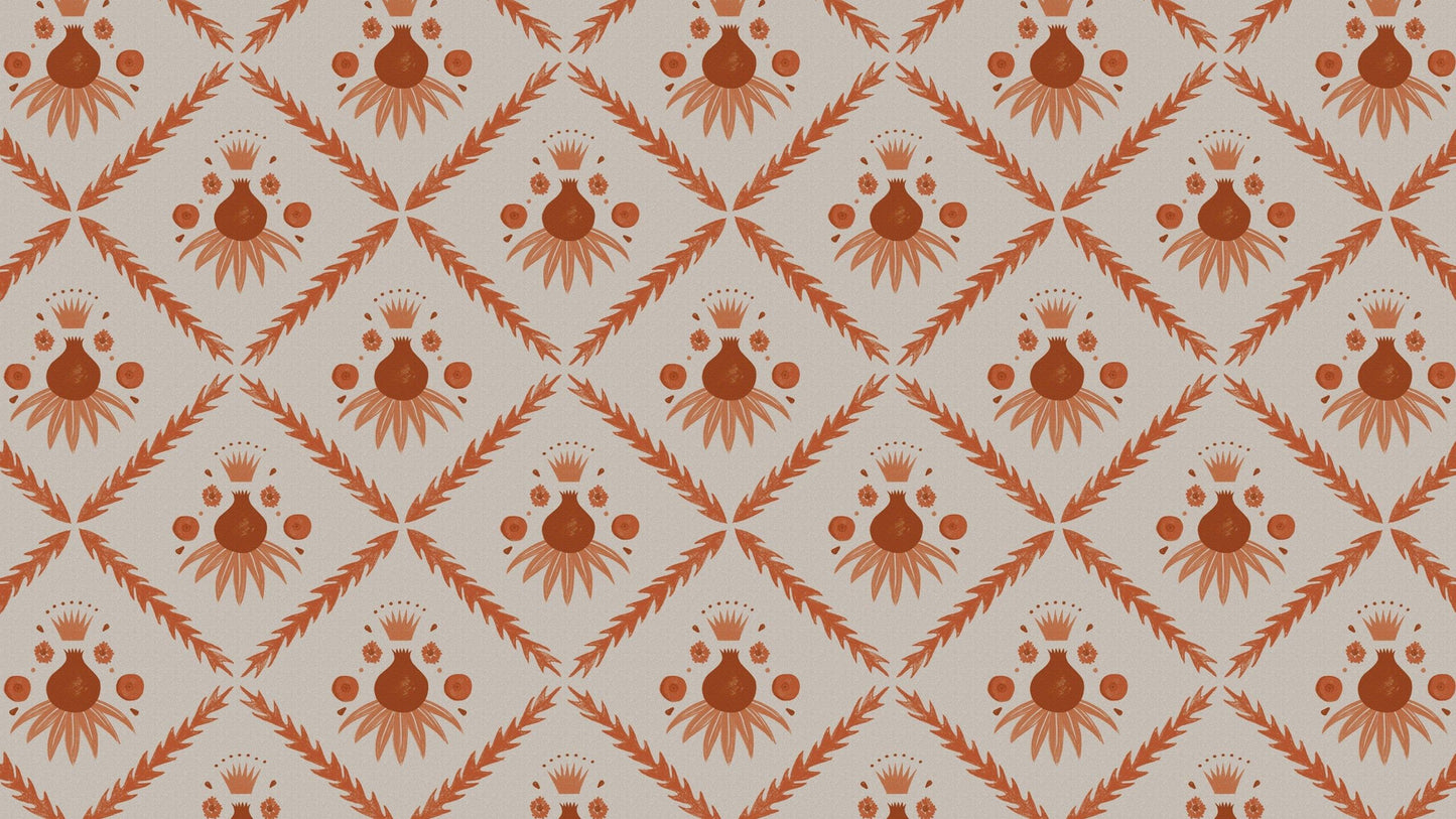 Pome Wallpaper, Dusky Pink, Roll