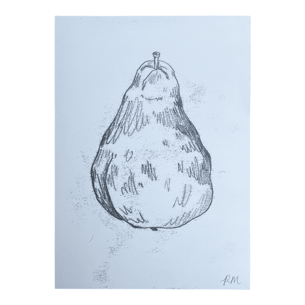Pear Monoprint #3