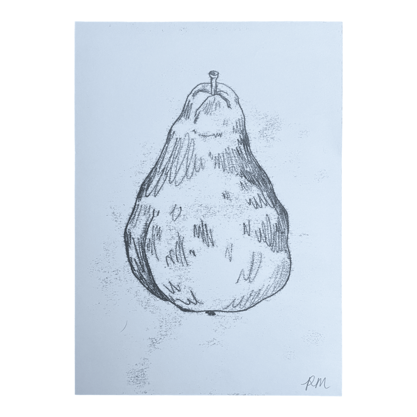 Pear Monoprint #3