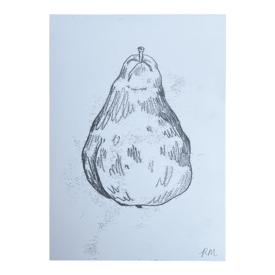 Pear Monoprint #3