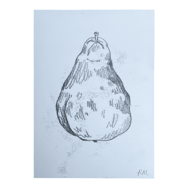Pear Monoprint #3