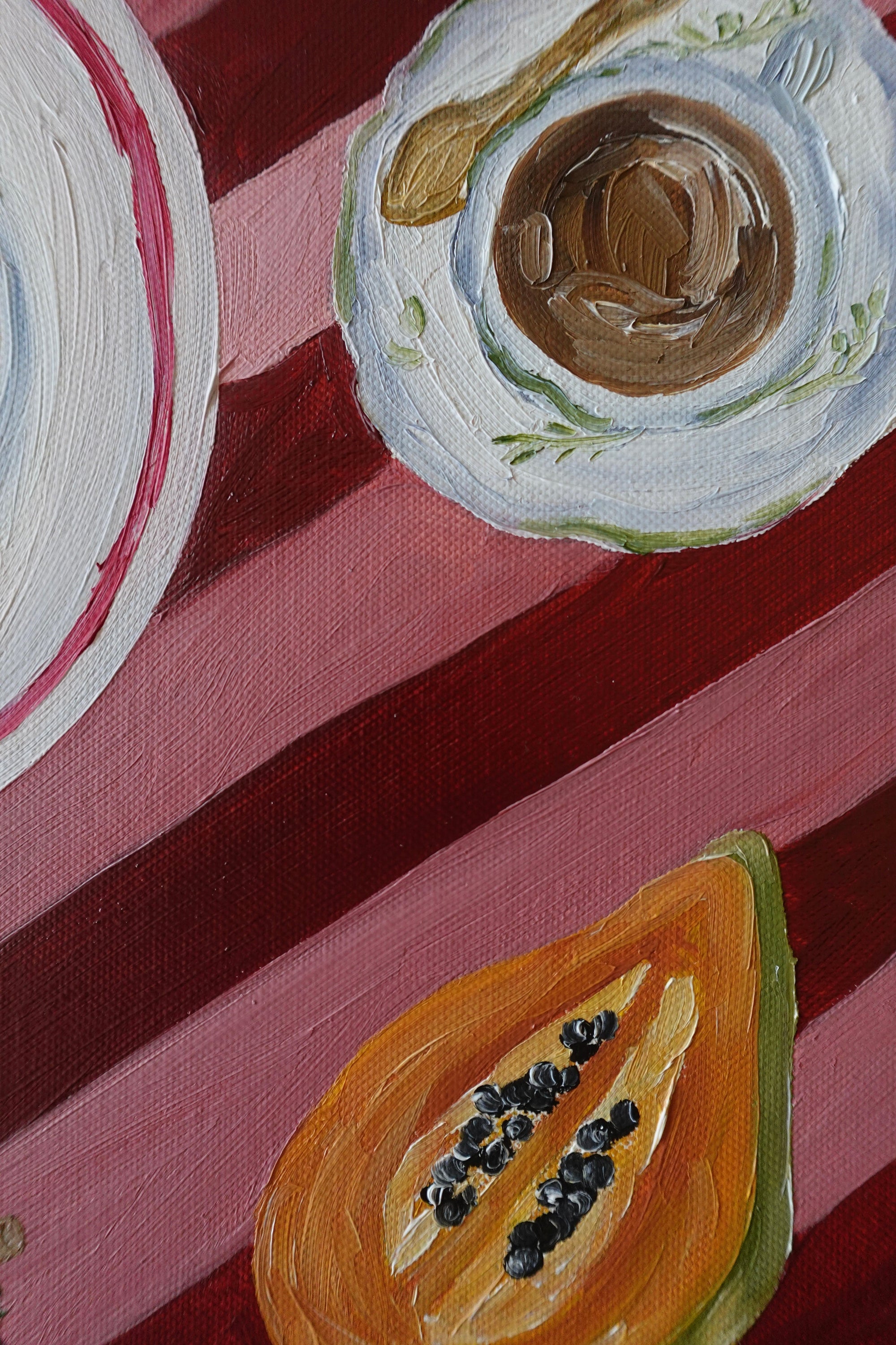 Papaia e Panquecas Painting