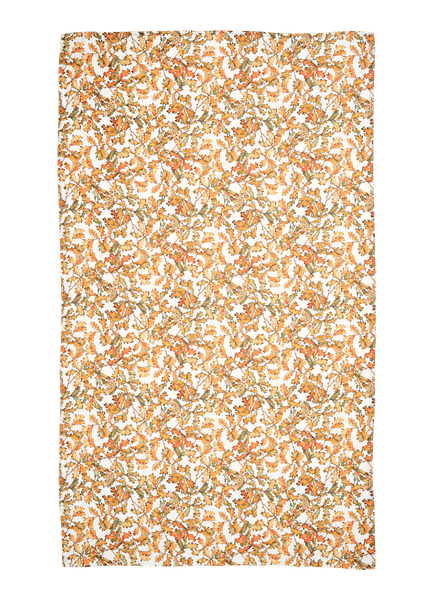 Autumn Leaves Oak Linen Table Cloth