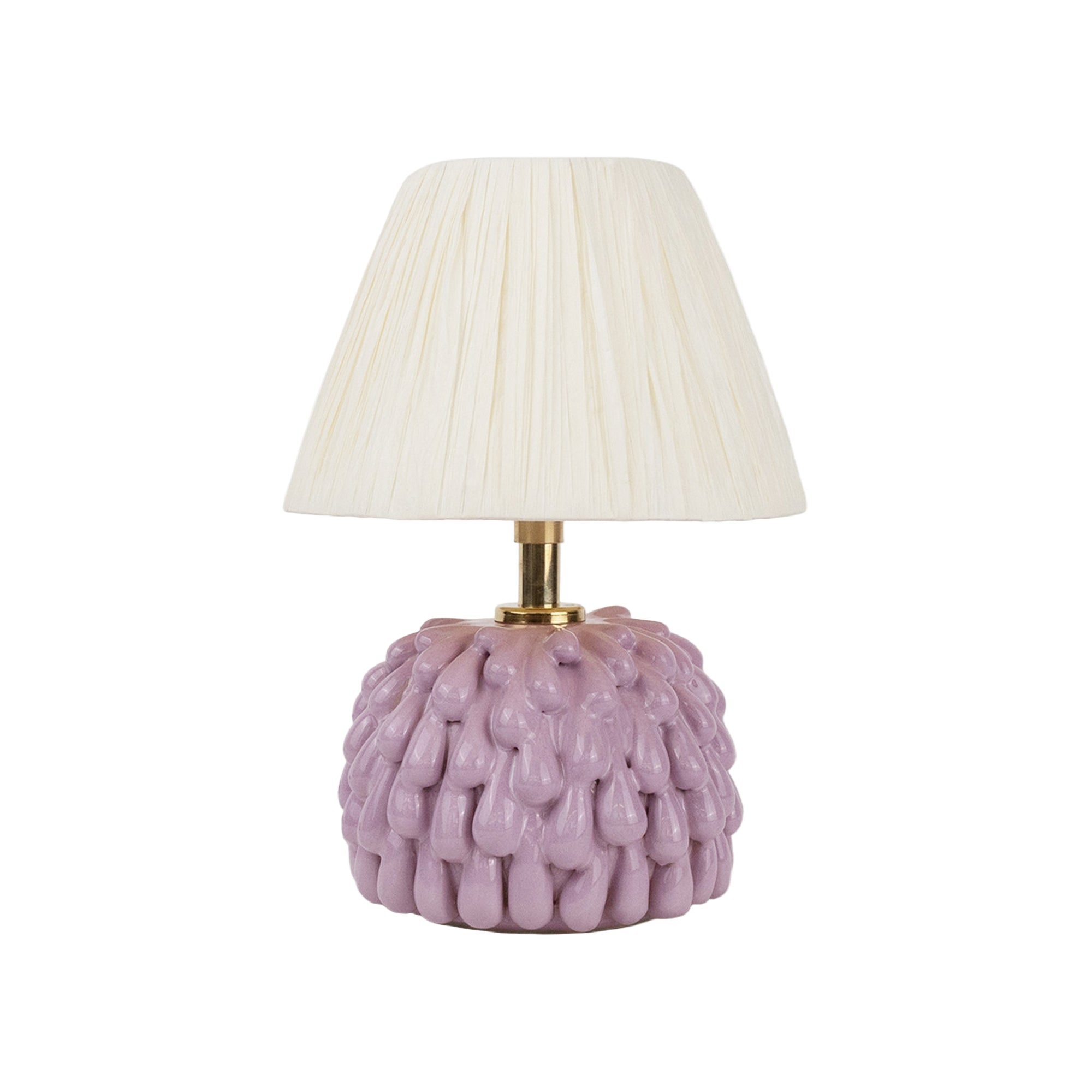 Short 'Drip' Table Lamp - Violet
