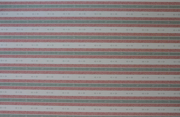 Salzburg Stripe Wallpaper – Green & Red