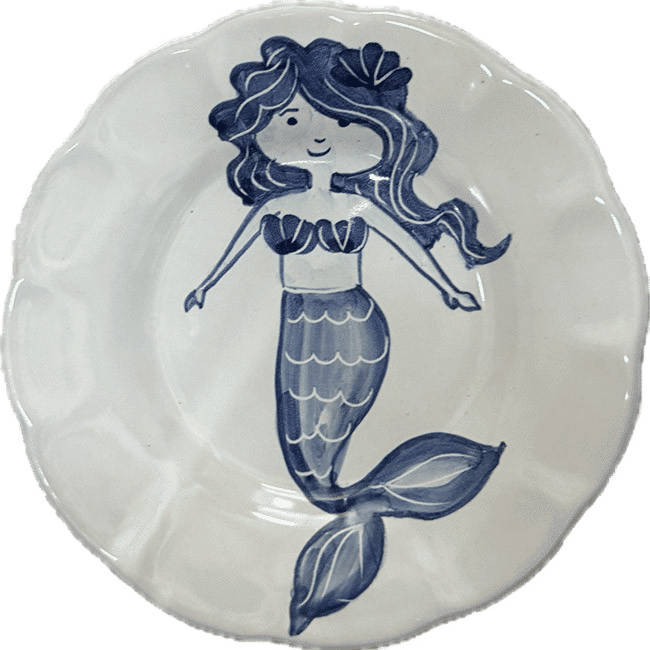 Mare Plate 25 cm Blue Mermaid