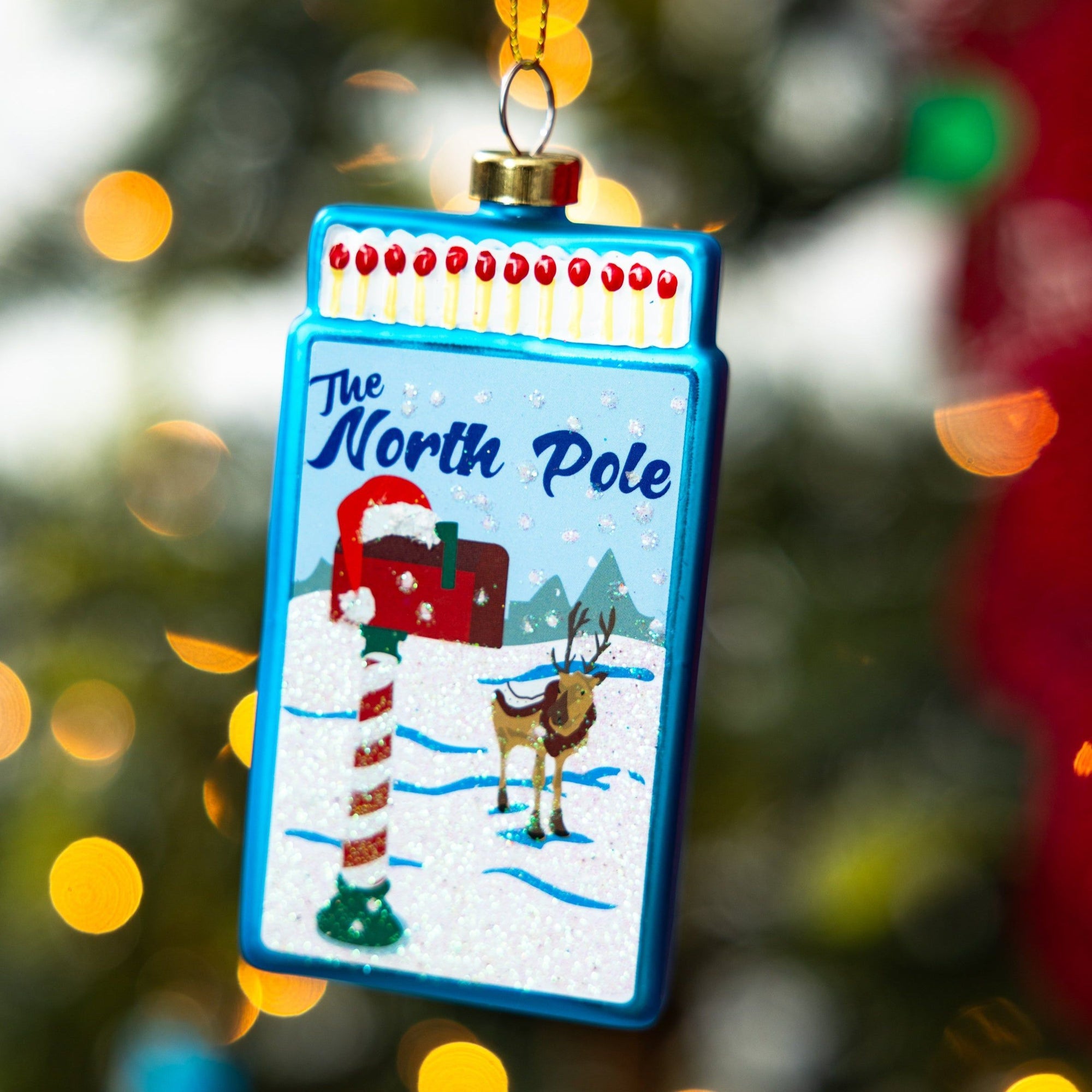Matchbook Ornament - North Pole