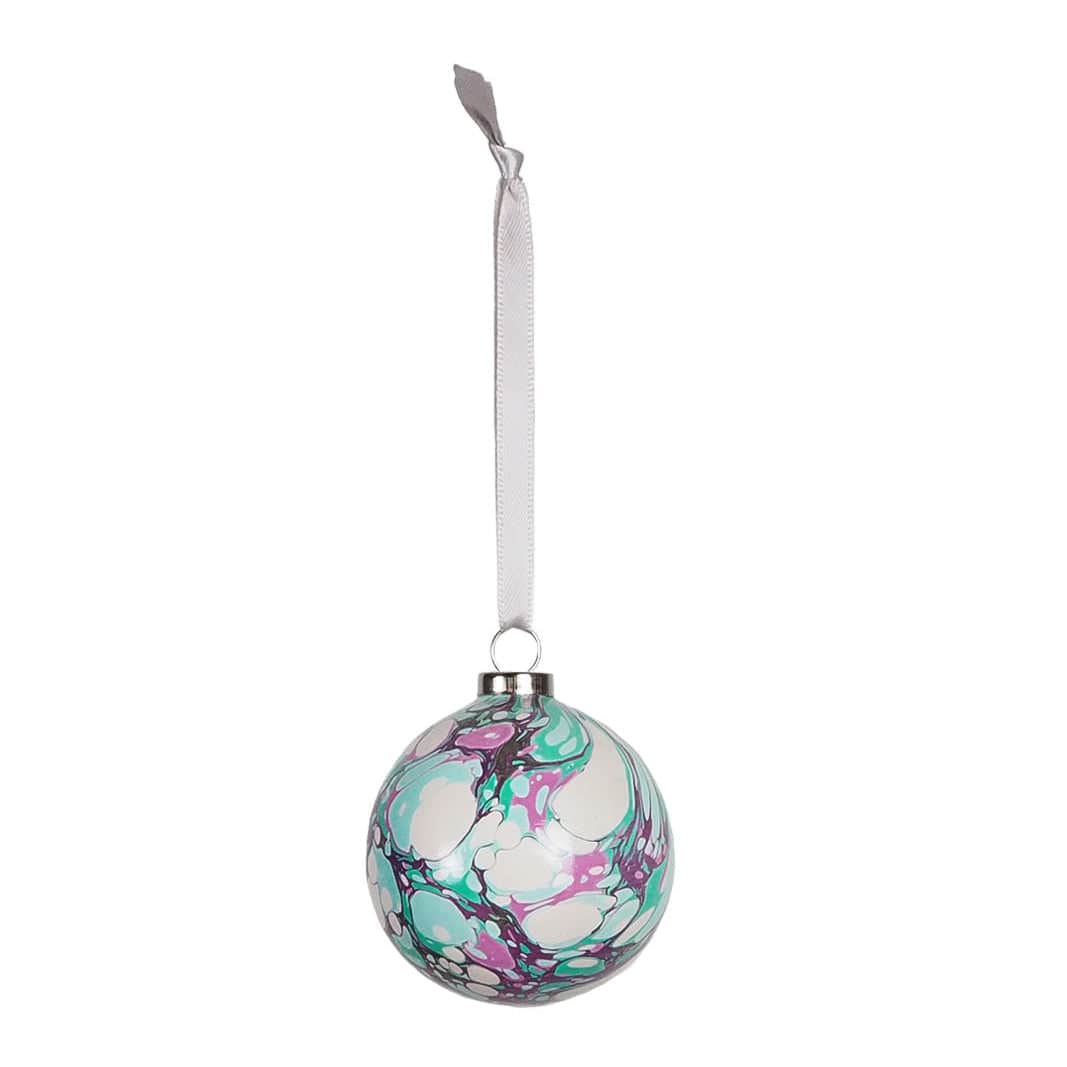 Small Venom Marbled Bauble