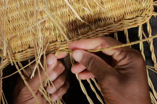 BUSUNU: Natural Woven Shopping Basket