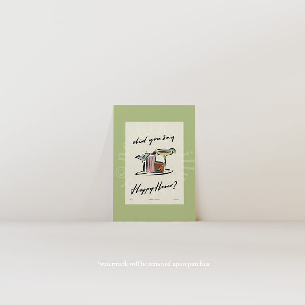 Happy Hour Print