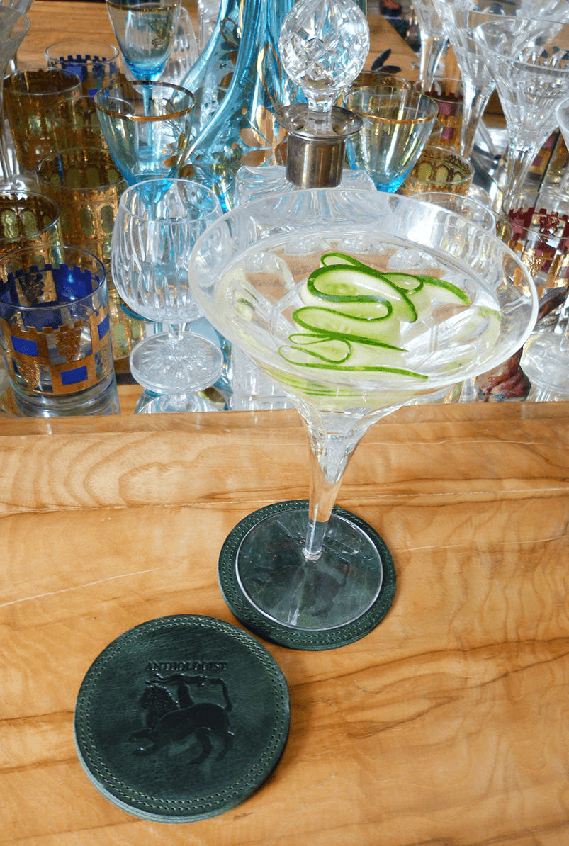 Anthologist Coasters (Set of 4), Green