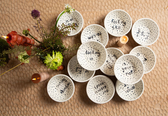 "Perhaps a Crime" Hand Painted Bowl 8/12