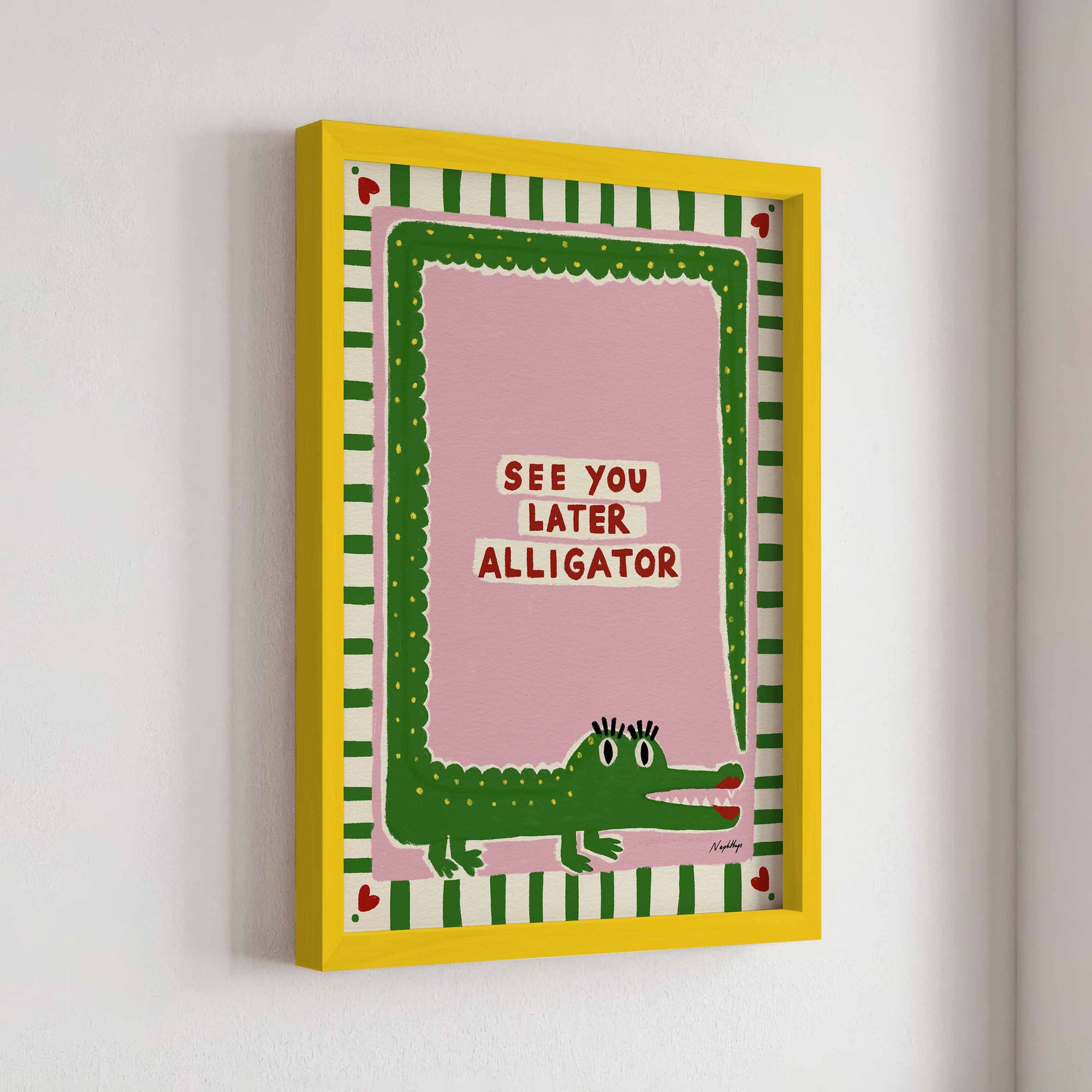 See You Later Alligator Print