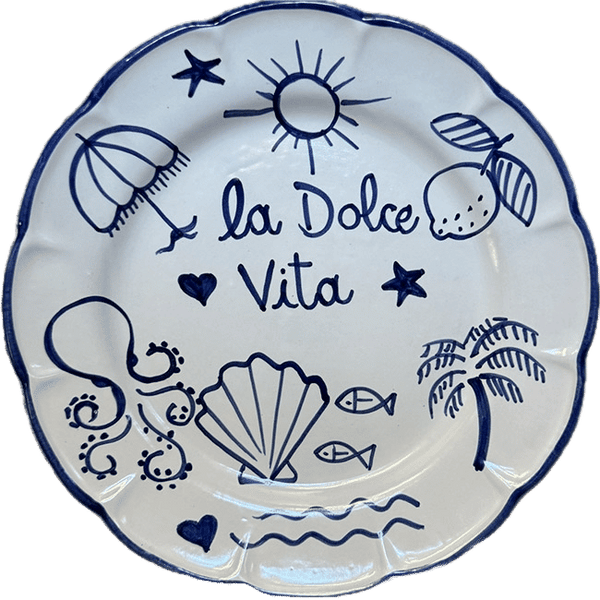Dolce Vita Plate Blue - 25cm