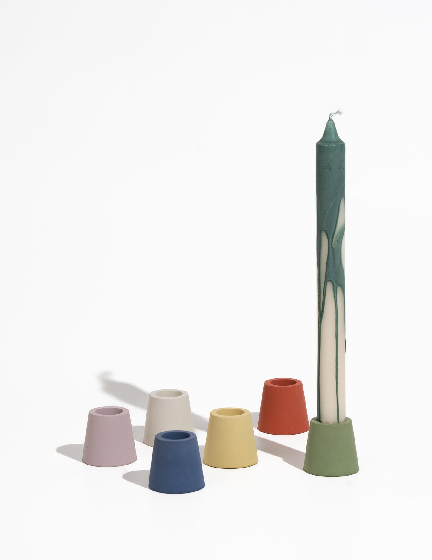 Stump Candle Holder - Mauve