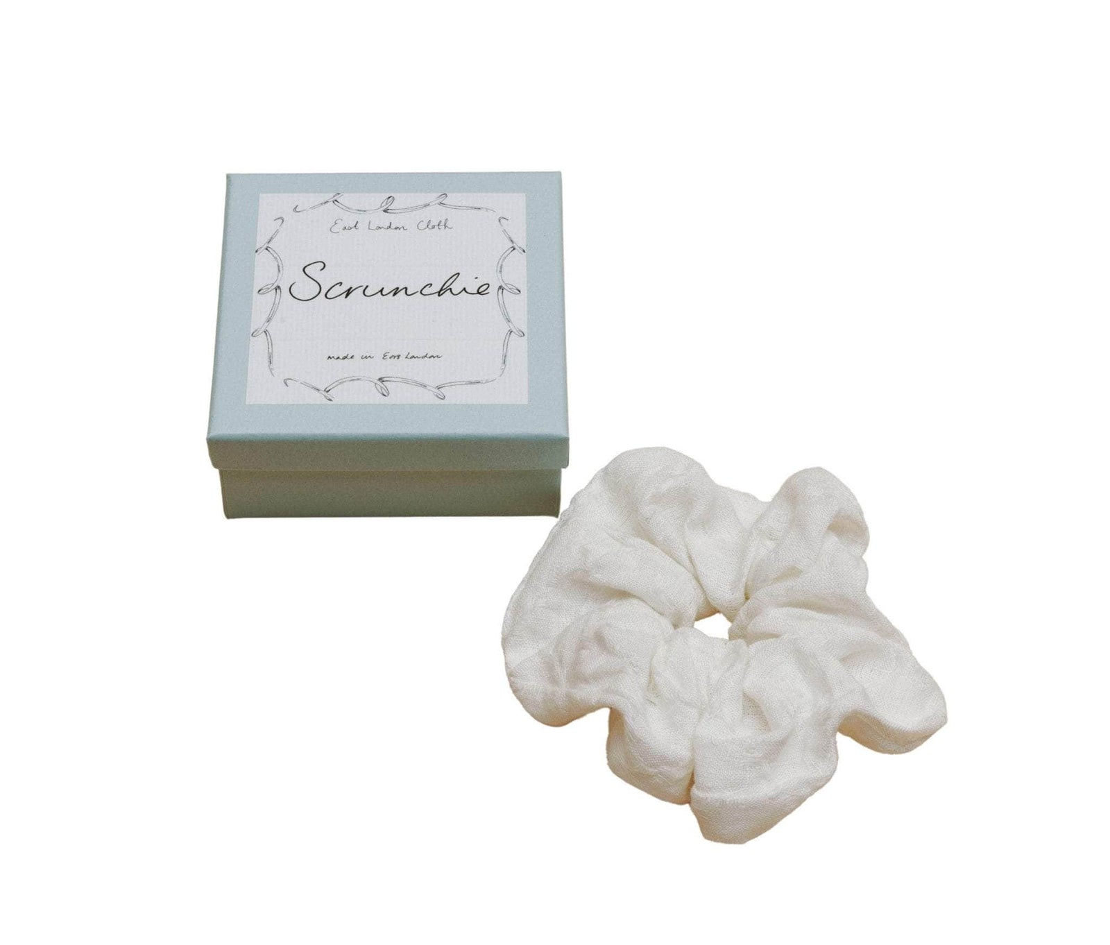 Scrunchie in textured linen