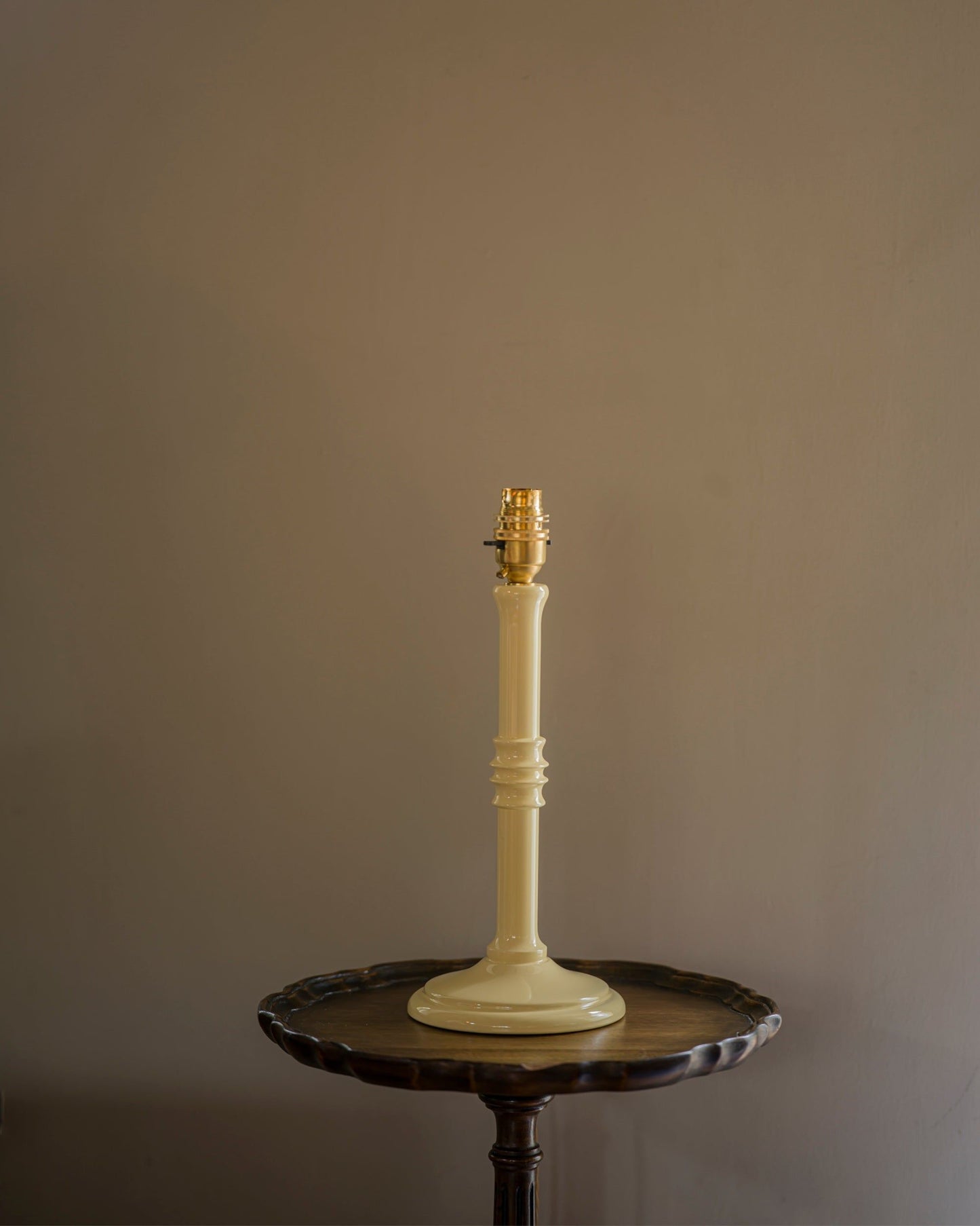 The Small Lacquered Lampstand in Buttercup