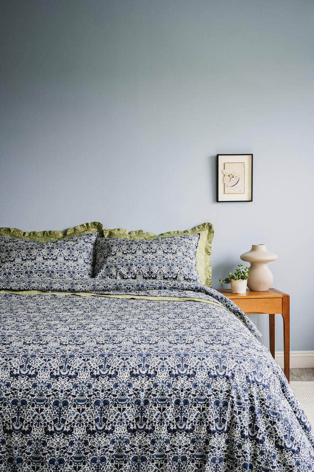 Bedding Made With Liberty Fabric Lodden Navy