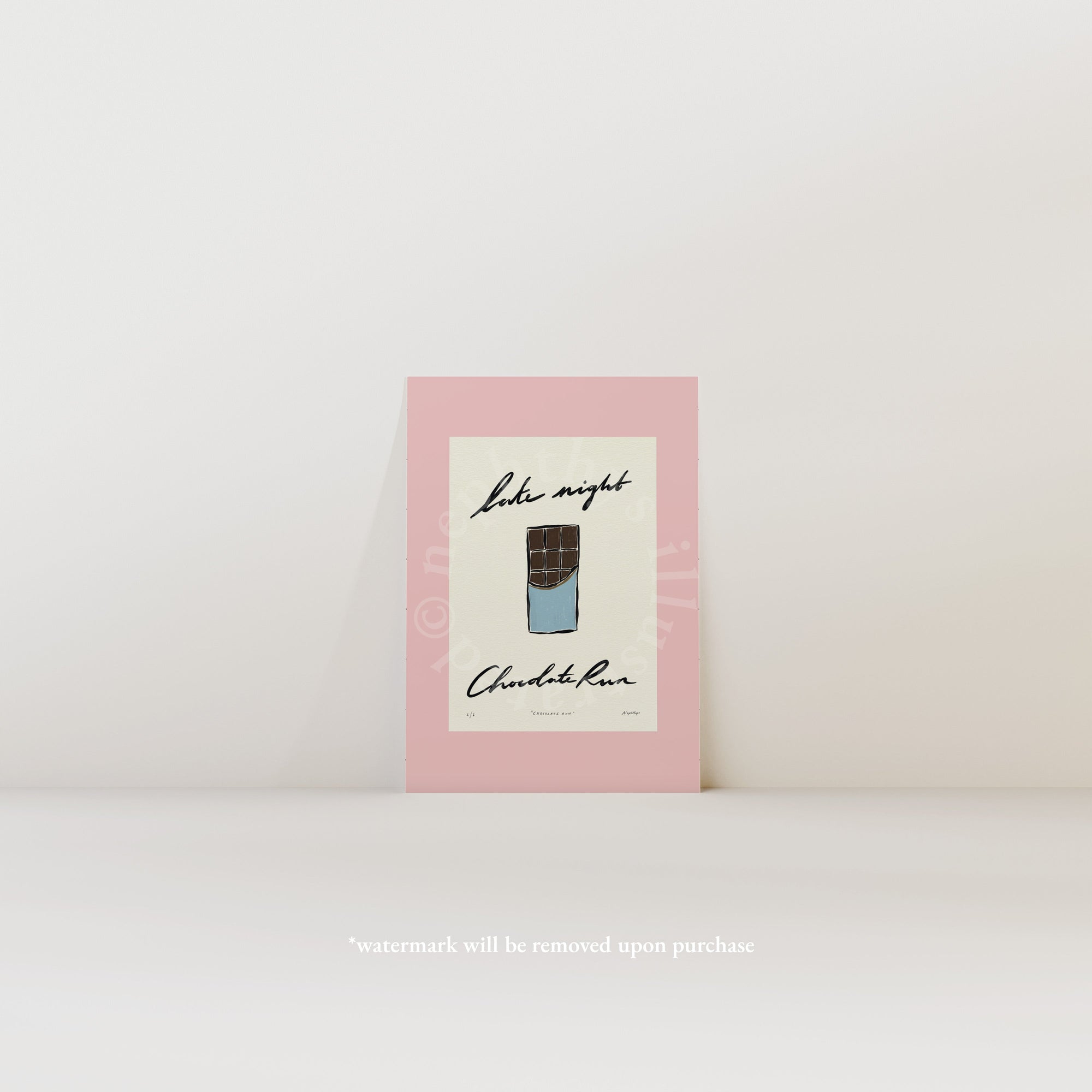 Late Night Chocolate Run Print