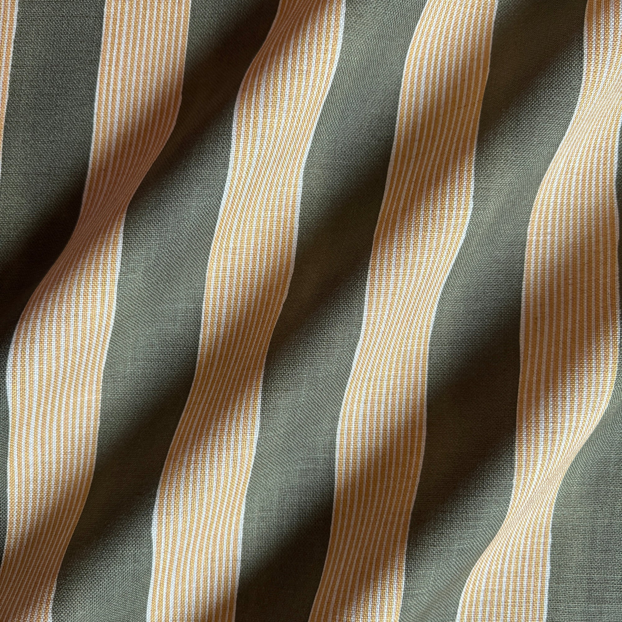XL New Stripe Fabric - Moss