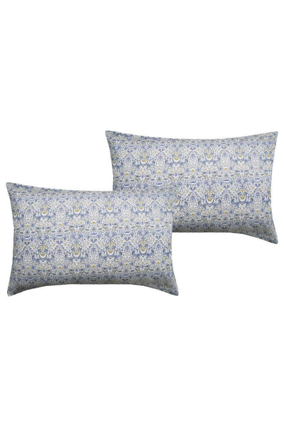 Pillowcase Made With Liberty Fabric Lodden China Blue