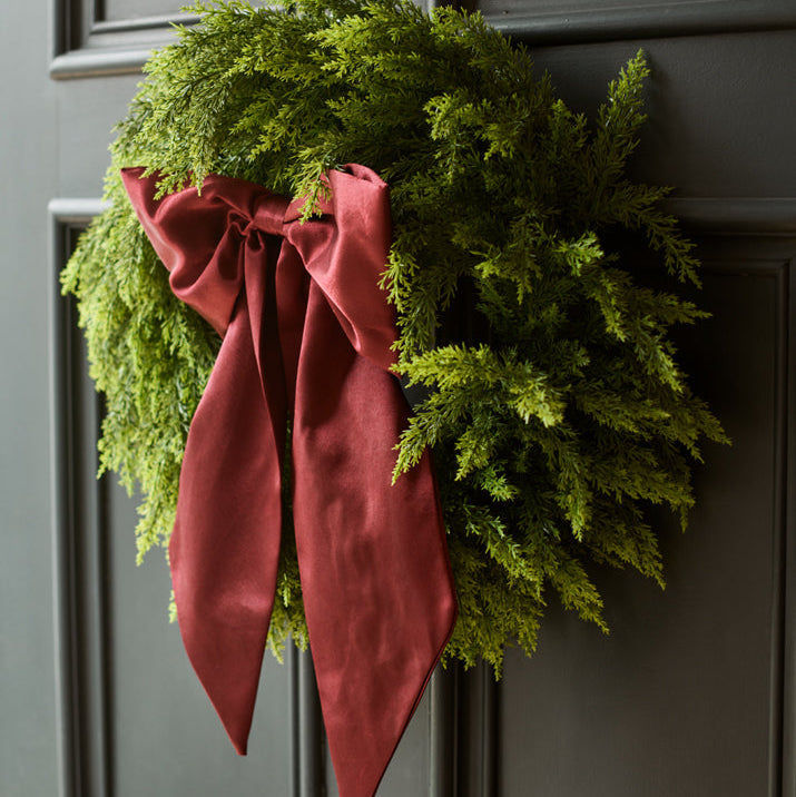 Conifer Cypress - Faux Christmas Wreath