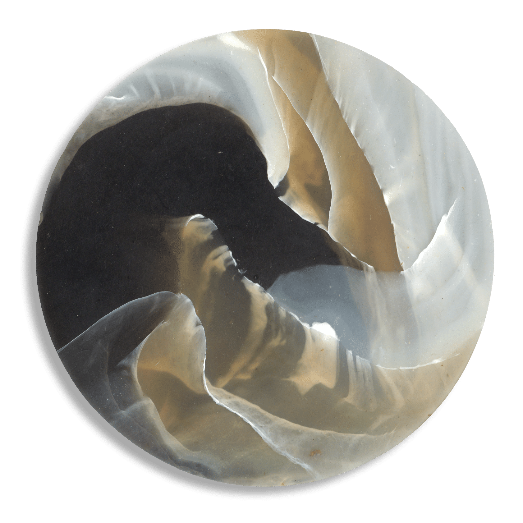 Recycled Plastic Coaster Tortoiseshell Caramel