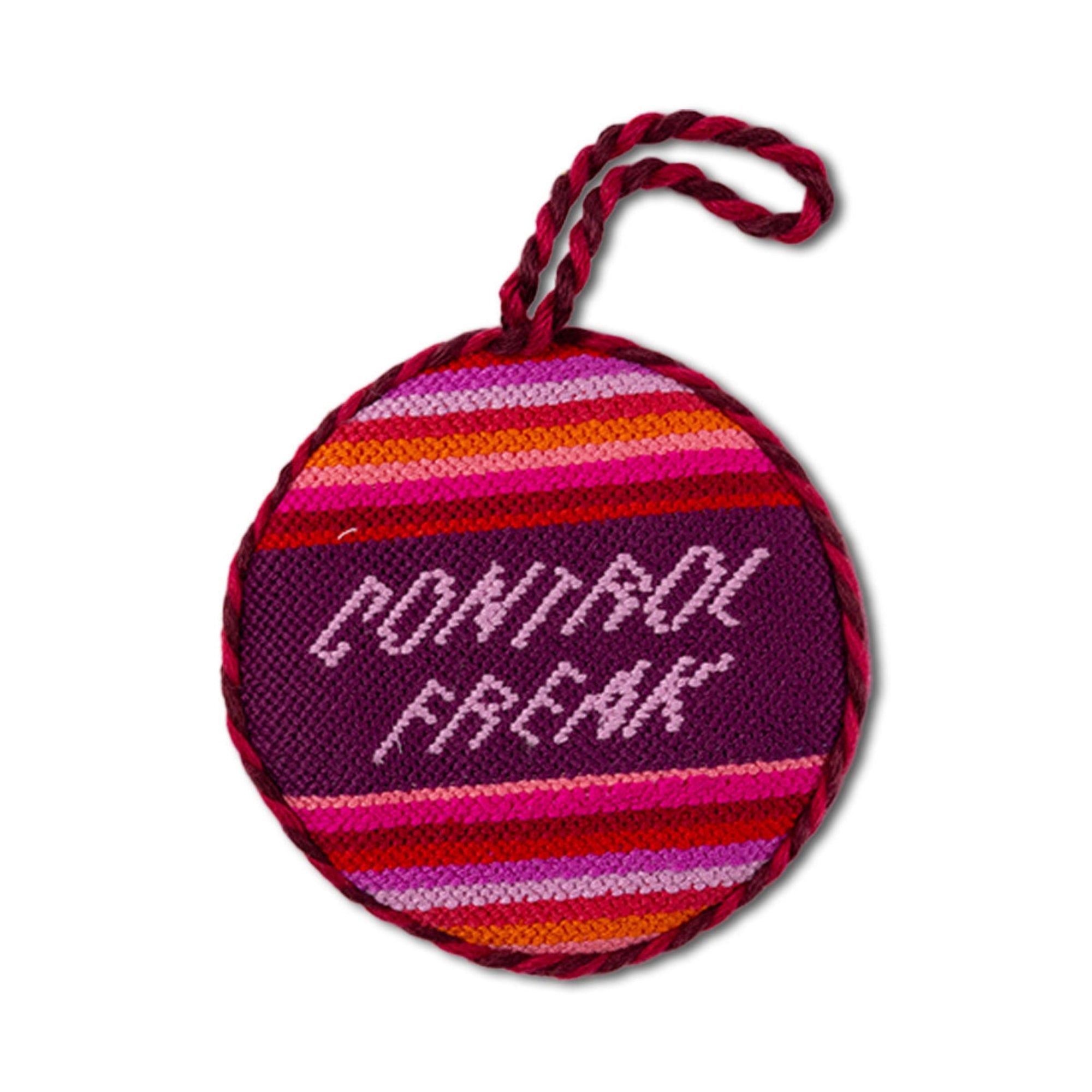 Needlepoint Ornament - Control Freak