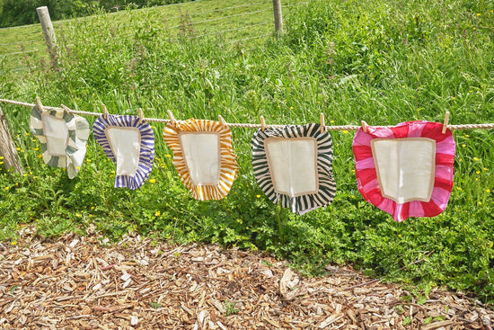 Cobalt Candy Stripe Napkin - Set of 2