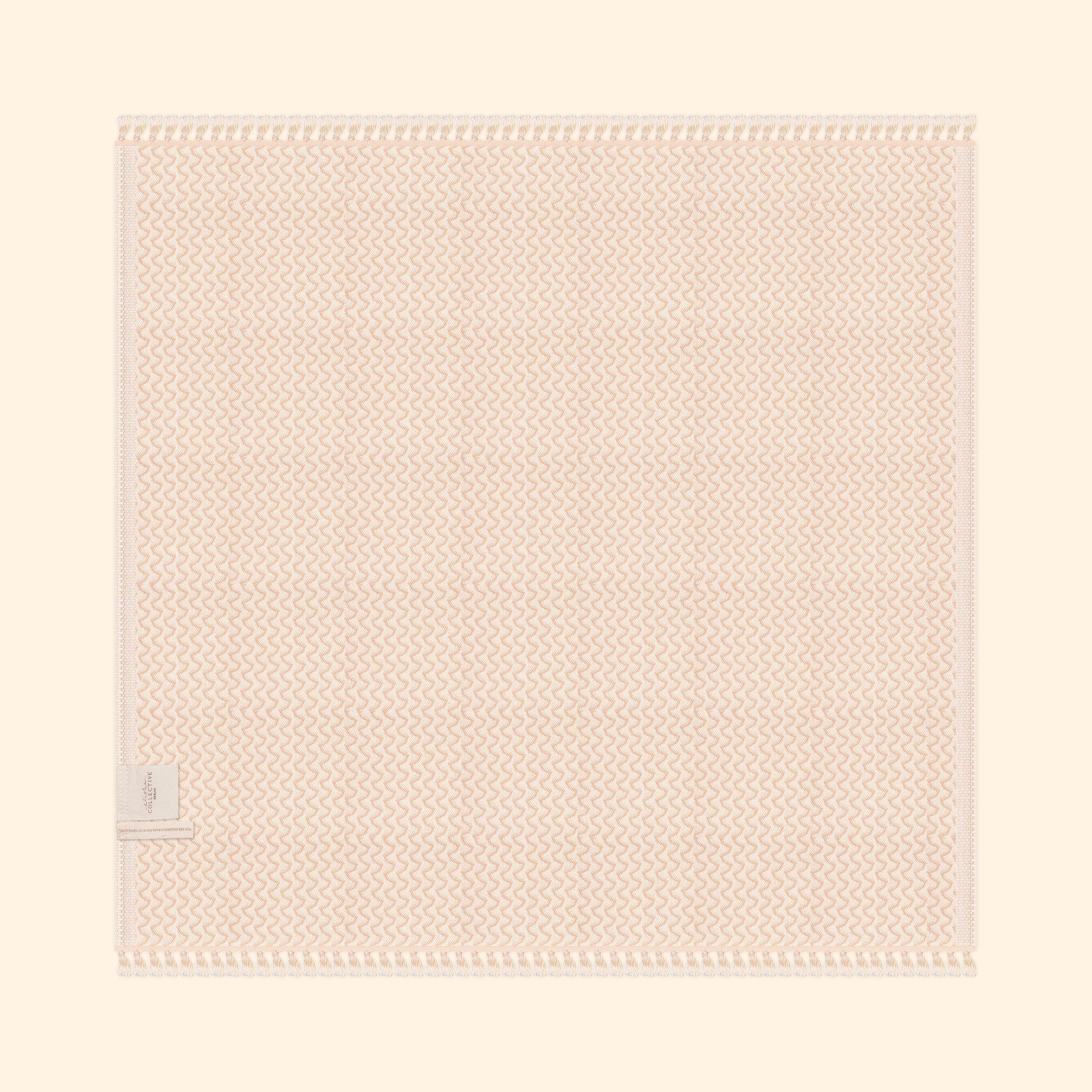 Silent Ripple Pure Cotton Blanket In Tan