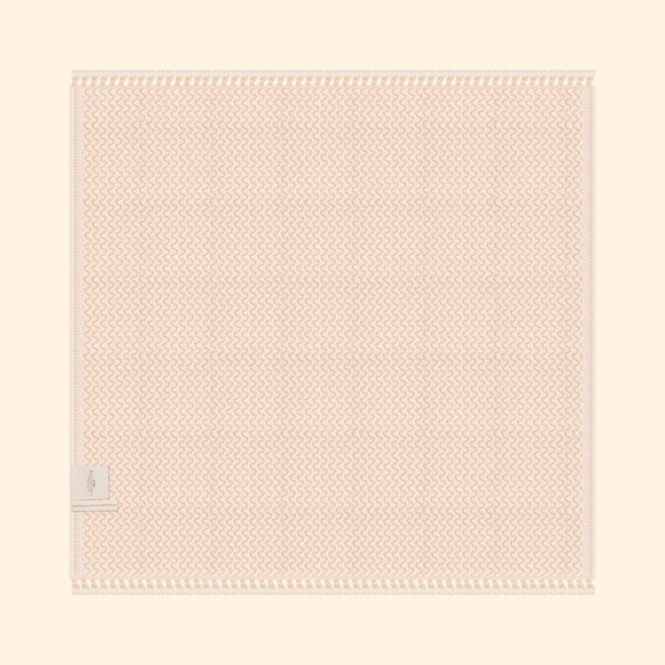 Silent Ripple Pure Cotton Blanket In Tan