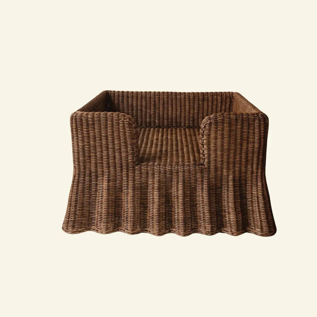 Lassie Wavy Rattan Dog Bed