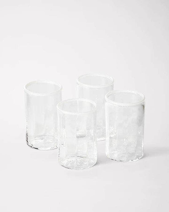Peter Glass White Large - Set of Four
