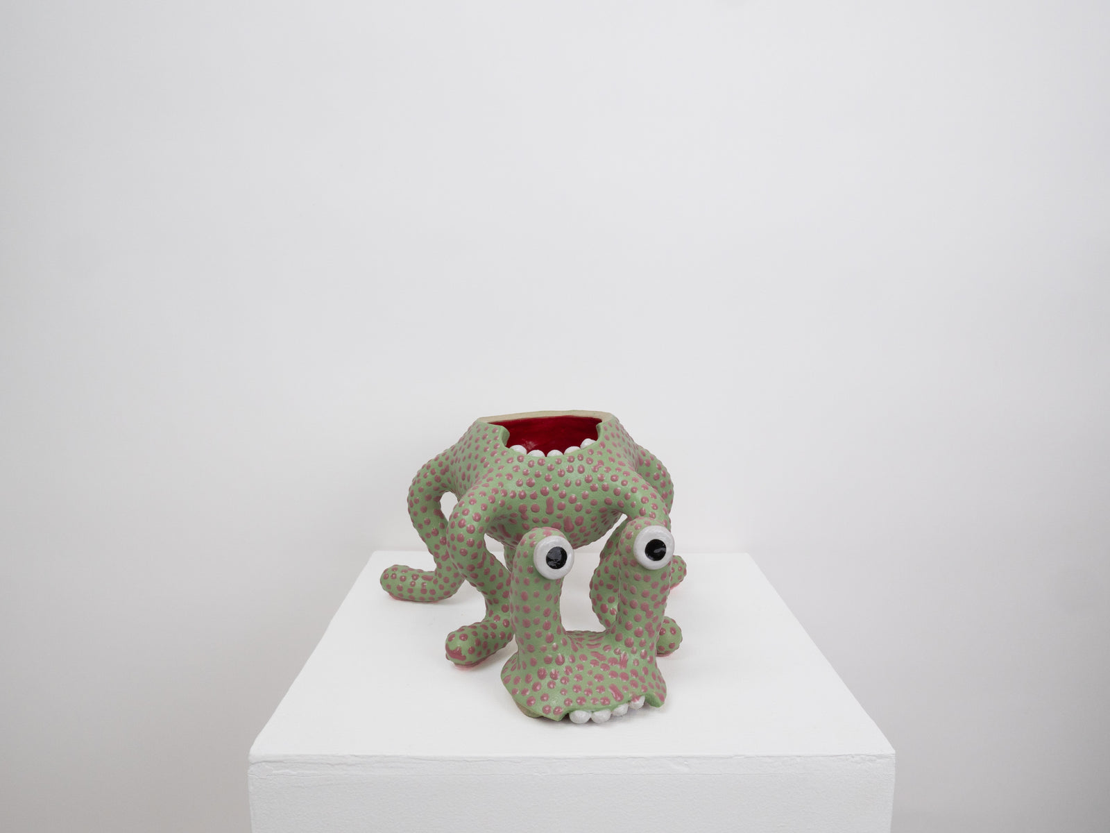 Odie Monster - Green and Pink Dots