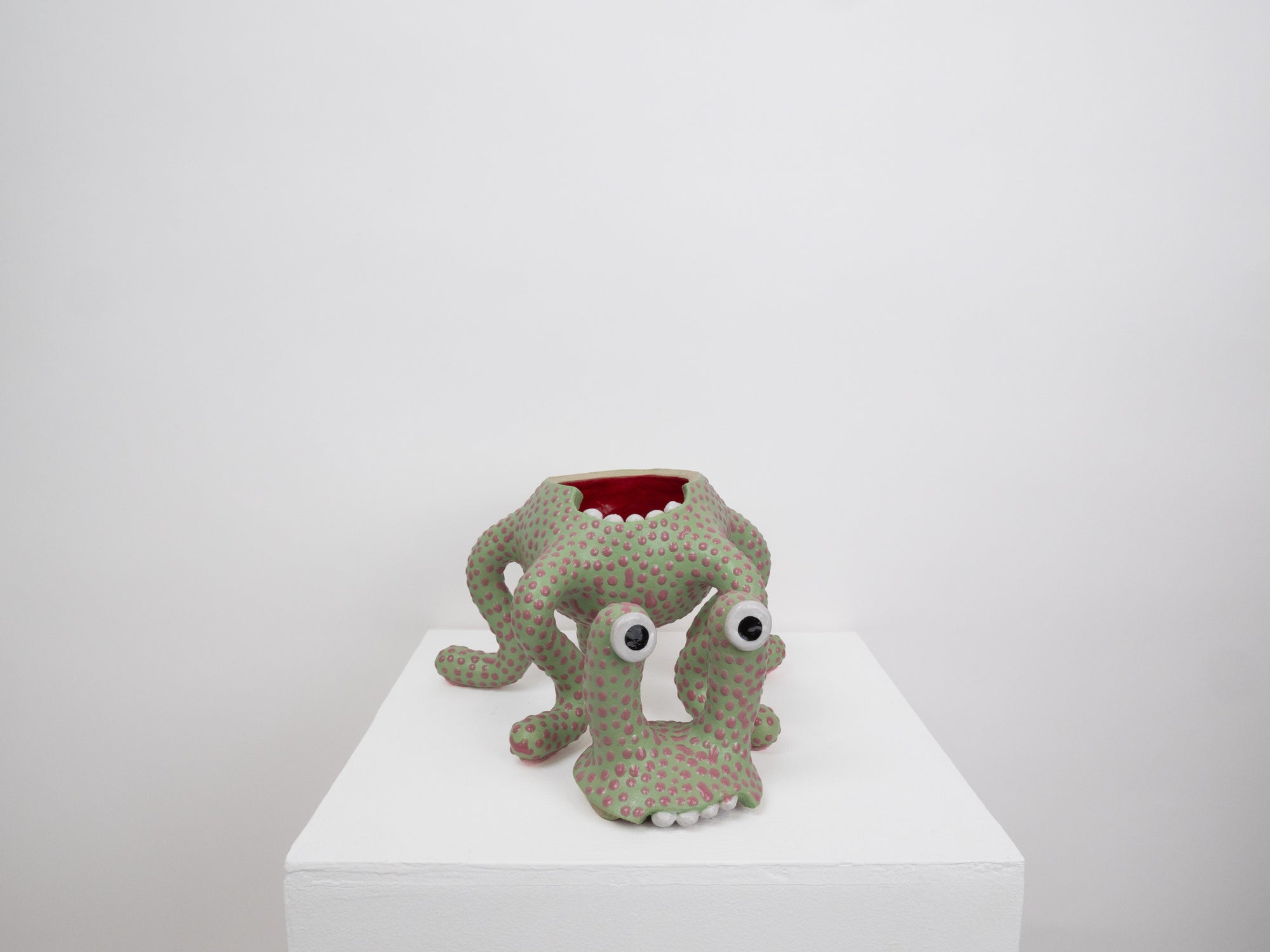 Odie Monster - Green and Pink Dots